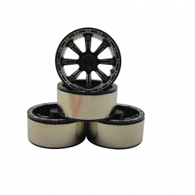 1.9" Aluminum Beadlock Crawler Wheels 4pcs - Cool A 4pcs/set BLACK