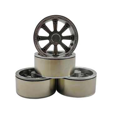 1.9" Aluminum Beadlock Crawler Wheels 4pcs - Cool A 4pcs/set SILVER