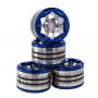 2.2'' Aluminum Beadlock Crawler Wheels 4pcs - High End Blue
4pcs/set