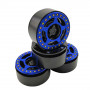 2.2'' Aluminum Beadlock Crawler Wheels 4pcs - Cover 4pcs/set BLUE