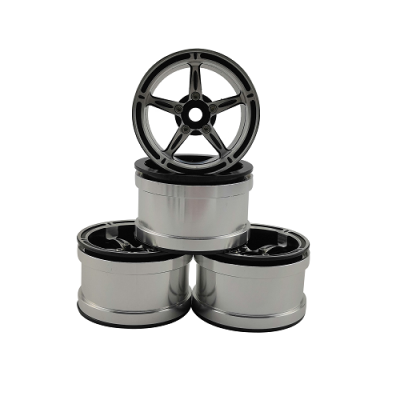 2.2'' Aluminum Beadlock Crawler Wheels 4pcs - Cool X 4pcs/set BLACK