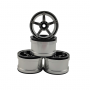 2.2'' Aluminum Beadlock Crawler Wheels 4pcs - Cool X 4pcs/set BLACK