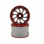 2.2'' Aluminum Beadlock Crawler Wheels 4pcs - Cool Fire 4pcs/set RED