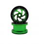 2.2'' Aluminum Beadlock Crawler Wheels 4pcs - Shadow 4pcs/set GREEN