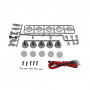 Silver 5 Spotlight Electroplate LED rooflight bar for1/10 RC Crawlers - Silver
115.5x15x29mm