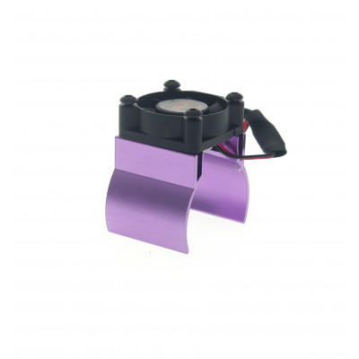 36mm Alu RC Car Motor Cooling Fan with Heatsink 30*30MM Purple