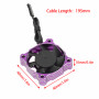 Aluminium 30x30 Fan for ESC and Motor Silver/purple