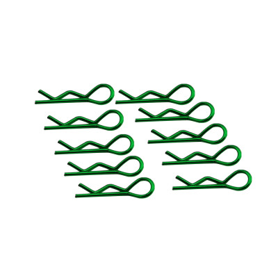 Color Bodyshell R Clips
DTEL01004B: 1/10 Stock size / color
10pcs/bag (same color) Green