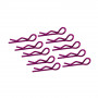 Color Bodyshell R Clips
DTEL01004B: 1/10 Stock size / color
10pcs/bag (same color) Purple