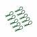 Color Bodyshell R Clips
DTEL01004C: 1/10 Stock size with Big Ring w/ Color
10pcs/bag (same color) Green