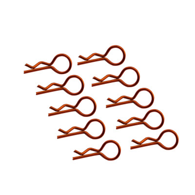 Color Bodyshell R Clips
DTEL01004C: 1/10 Stock size with Big Ring w/ Color
10pcs/bag (same color) Orange