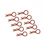Color Bodyshell R Clips
DTEL01004C: 1/10 Stock size with Big Ring w/ Color
10pcs/bag (same color) Orange