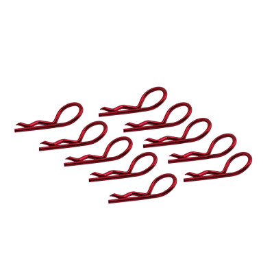 Color Bodyshell R Clips
DTEL01004C: 1/10 Stock size with Big Ring w/ Color
10pcs/bag (same color) Red