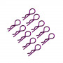 Color Bodyshell R Clips
DTEL01004C: 1/10 Stock size with Big Ring w/ Color
10pcs/bag (same color) Purple