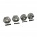 Wheel Hex Adaptor 12x5mm 1set/bag Silver