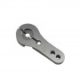 Clamping Aluminum RC Servo Horns - 25T 35mm, L19/23mm Silver