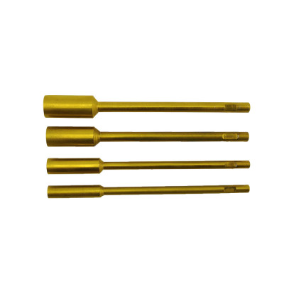 Titanium Nut Driver Tips 4pcs (6.35mm/1/4)BOX 4.0/5.5/7.0/8.0mm L100mm 4pcs/set