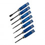 7pcs blue galvanized Hex socket Tool set
Hex: 1.5/2.0/2.5mm
Box: 4.0/5.5mm
Philips 0 Soltted 1
7pcs/set

Length: 109mm
Ha