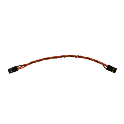 Servo Extension Wire Twisted FUTABA Male to FUTABA Male 1pcs/bag 22AWG L75mm