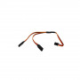 Servo Y-Wire Straight FUTABA  Male to FUTABA Female 22AWG 100+100mm
1pcs/bag