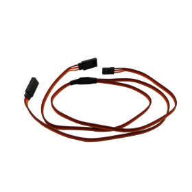 Servo Y-Wire Straight FUTABA  Male to FUTABA Female 26AWG 300+300mm
1pcs/bag