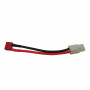 Tamiya Male to T-Plug Female 14AWG Silicone Wire L100mm 
1pcs/bag (1pcs)