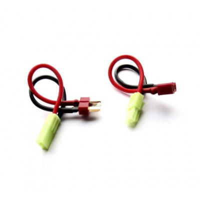 Mini Tamiya Male to T Plug
16AWG Silicone Wire
L100mm

2pcs/bag (2pcs)