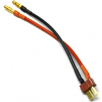 T Plug Male To 4.0 mm Gold Plated Banana Plug 16AWG Silicone Wire 
L300mm

1pcs/bag (1pcs)