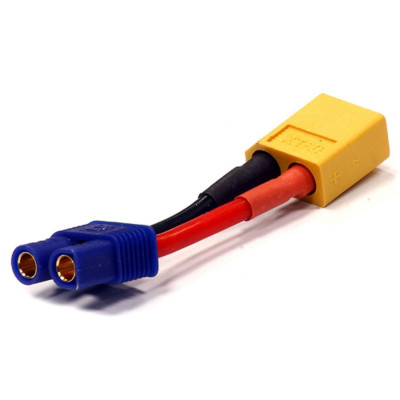XT60 Female To EC3 Male
 12AWG Silicone Wire L50mm

1pcs/bag (1pcs)