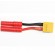 XT60 Female To 4mm Banana Plug with Housing 14AWG Silicone Wire
L100mm

1pcs/bag (1pcs)