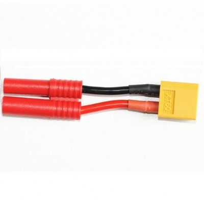 XT60 Female To 4mm Banana Plug with Housing 14AWG Silicone Wire
L100mm

1pcs/bag (1pcs)