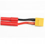 XT60 Female To 4mm Banana Plug with Housing 14AWG Silicone Wire
L100mm

1pcs/bag (1pcs)