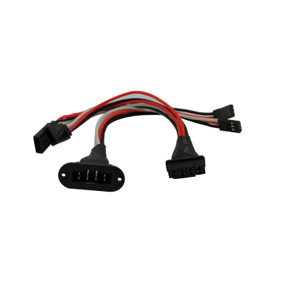 Dual Servo Wing Harness With Flange Mount（20AWG)L150
2pcs/bag (2pcs)