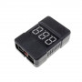 Hard Case 1-8S Lipo Battery Voltage Meter with Programmable Buzzer Alarm