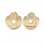 2pcs SCX10 III/Capra Brass Portal Cover Plates
