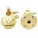 2pcs SCX10 III/Capra Brass Steering Knuckles+Portal Cover Plates
