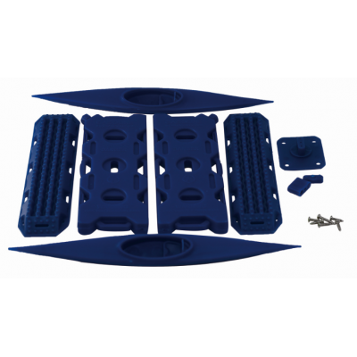 Kanot, räddningsramp & oljetank till RC Crawler Scale - Blå