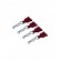 Easy Pull 1/10 RC Model Car Body Shell R Clips 4pcs/set Red