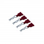 Easy Pull 1/10 RC Model Car Body Shell R Clips 4pcs/set Red