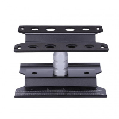 Mekställ i eloxerat aluminium med magnetremsa 140x120mm - Svart