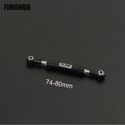RCRUN Alloy Adjustable Steering Servo Link Rod Panhard Bar
Black 74-80mm