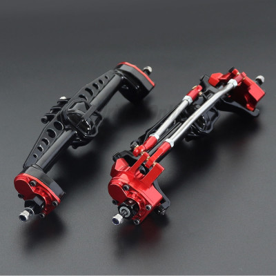 Axial SCX10 III All Metal Front&Rear Portal Axle Red