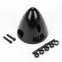 DU-BRO - Spinner svart 76mm diam. - DU-BRO