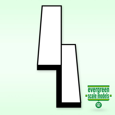 EVERGREEN - Z-Profil 4.0mm 35cm lång (3) - EVERGREEN