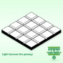 EVERGREEN - Trottoar 1x150x300mm 9.5x9.5mm - EVERGREEN