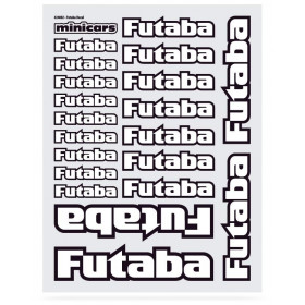 MINICARS - Dekal Futaba (1 ark med 20st dekaler) - MINICARS