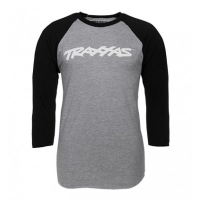 TRAXXAS - Tröja Långärmad Grå/Svart Traxxas-logga L (Premium) - TRAXXAS