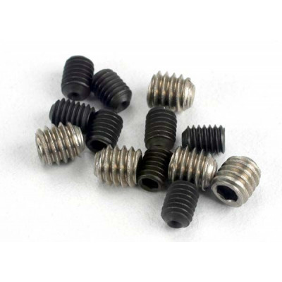 TRAXXAS - Stoppskruv M3x4mm (8) M4x4mm (4) - TRAXXAS