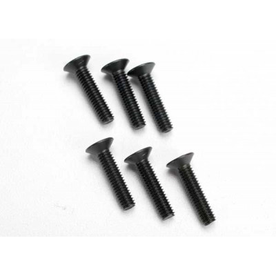 TRAXXAS - Skruv M4x18mm Försänkt Insex (6) - TRAXXAS