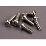 TRAXXAS - Skruv 3x8mm Självgängande (6) - TRAXXAS